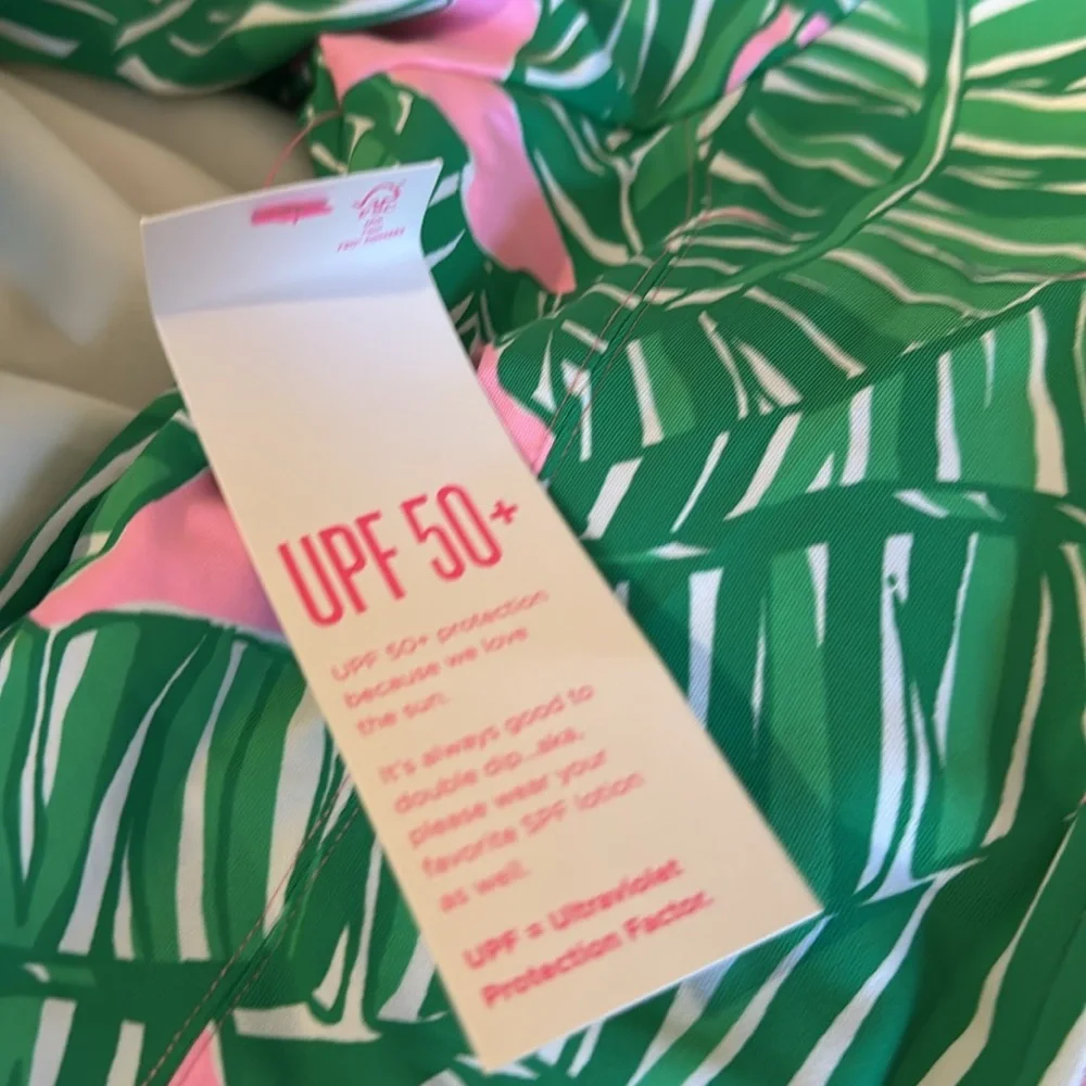 NWT Lilly Pulitzer Rashguard Swimsuit  Lets Go Bananas - size 4 - Picture 5 of 7